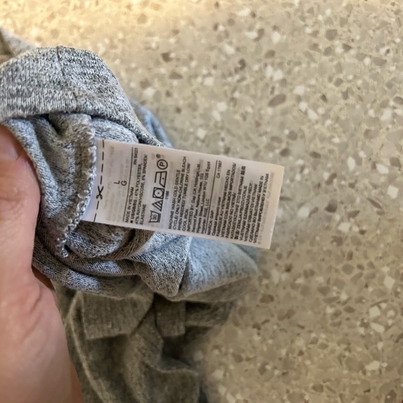 Gap Fit & Flare Jersey-Knit Heather Gray Sleeveless Dress Back Cut out Large - Picture 9 of 9